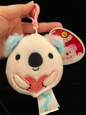 💛 Squishmallows 3.5" Clip On Kaelea the Pink Koala Bear. NEW Flaw